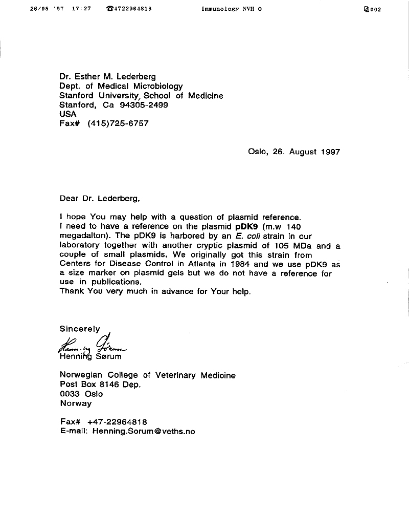 Sorum2EML 8-26-97